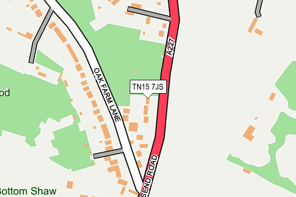 TN15 7JS map - OS OpenMap – Local (Ordnance Survey)
