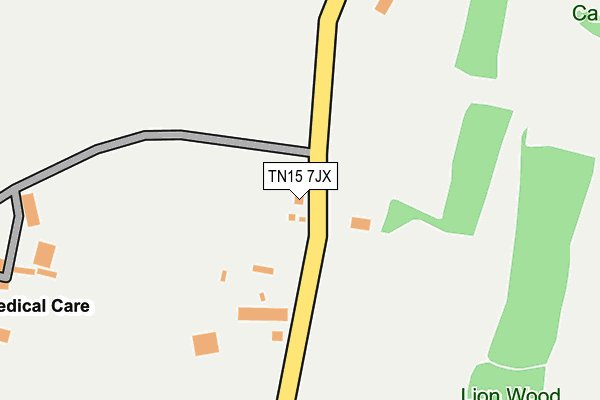 TN15 7JX map - OS OpenMap – Local (Ordnance Survey)