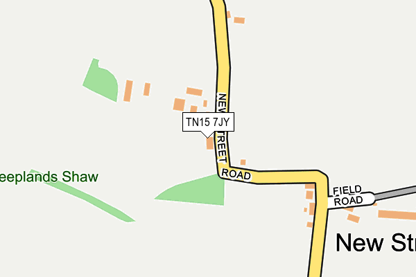 TN15 7JY map - OS OpenMap – Local (Ordnance Survey)