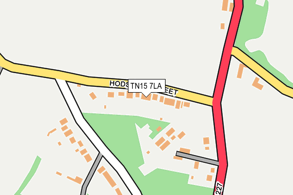 TN15 7LA map - OS OpenMap – Local (Ordnance Survey)