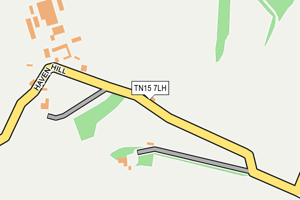 TN15 7LH map - OS OpenMap – Local (Ordnance Survey)