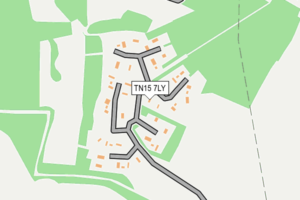 TN15 7LY map - OS OpenMap – Local (Ordnance Survey)