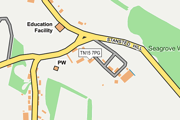 TN15 7PG map - OS OpenMap – Local (Ordnance Survey)