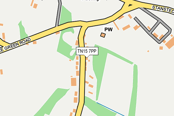 TN15 7PP map - OS OpenMap – Local (Ordnance Survey)