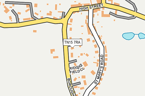 TN15 7RA map - OS OpenMap – Local (Ordnance Survey)