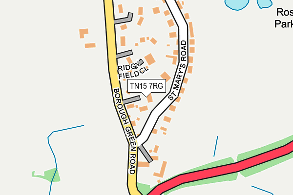 TN15 7RG map - OS OpenMap – Local (Ordnance Survey)