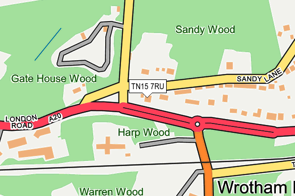 TN15 7RU map - OS OpenMap – Local (Ordnance Survey)