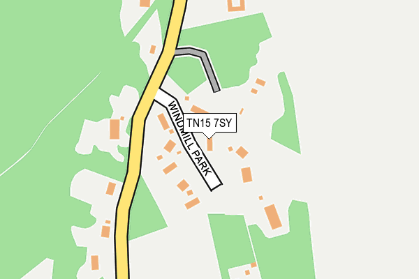 TN15 7SY map - OS OpenMap – Local (Ordnance Survey)