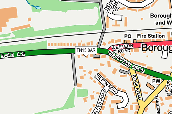 TN15 8AR map - OS OpenMap – Local (Ordnance Survey)