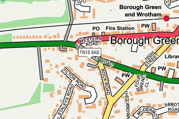 TN15 8AS map - OS OpenMap – Local (Ordnance Survey)