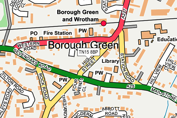 TN15 8BP map - OS OpenMap – Local (Ordnance Survey)