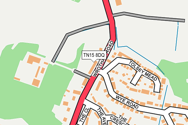 TN15 8DQ map - OS OpenMap – Local (Ordnance Survey)