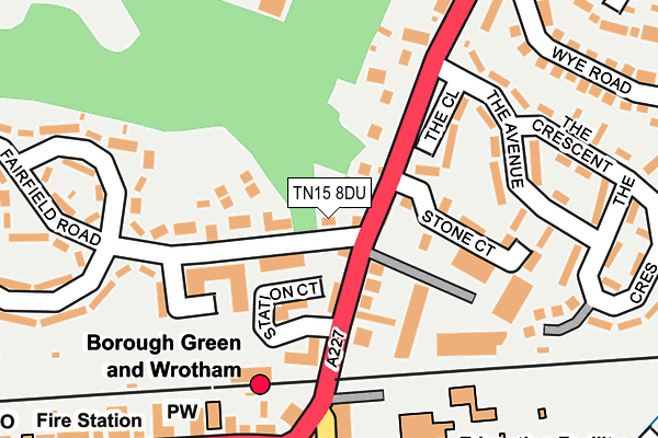 TN15 8DU map - OS OpenMap – Local (Ordnance Survey)