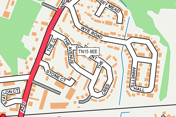 TN15 8EE map - OS OpenMap – Local (Ordnance Survey)