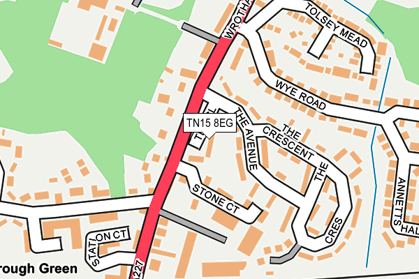 TN15 8EG map - OS OpenMap – Local (Ordnance Survey)