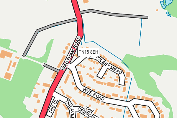 TN15 8EH map - OS OpenMap – Local (Ordnance Survey)