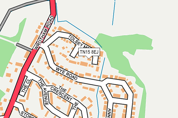 TN15 8EJ map - OS OpenMap – Local (Ordnance Survey)
