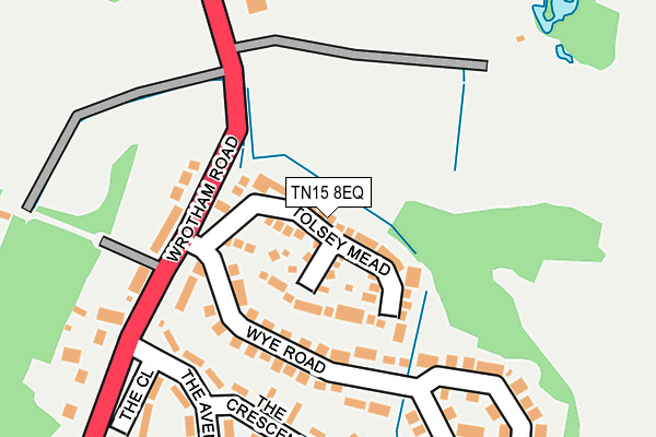 TN15 8EQ map - OS OpenMap – Local (Ordnance Survey)