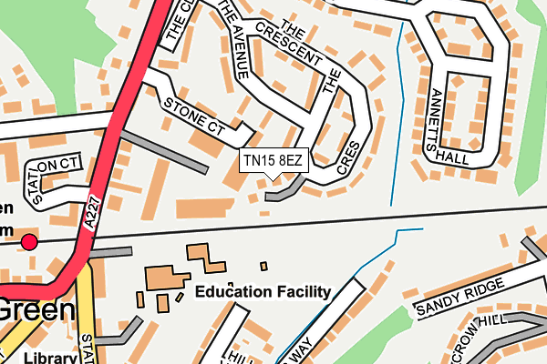 TN15 8EZ map - OS OpenMap – Local (Ordnance Survey)