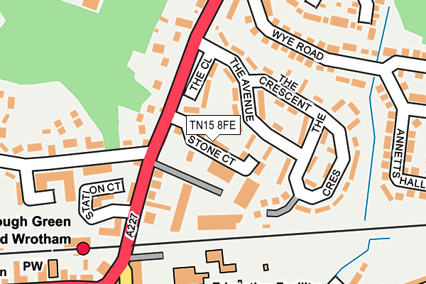TN15 8FE map - OS OpenMap – Local (Ordnance Survey)