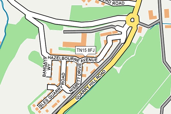 TN15 8FJ map - OS OpenMap – Local (Ordnance Survey)