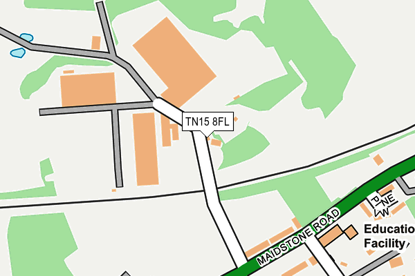 TN15 8FL map - OS OpenMap – Local (Ordnance Survey)