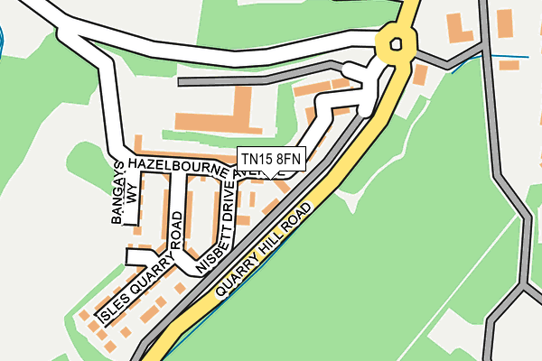 TN15 8FN map - OS OpenMap – Local (Ordnance Survey)