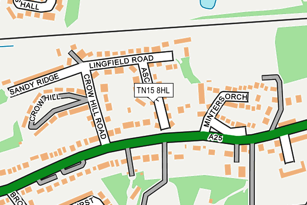 TN15 8HL map - OS OpenMap – Local (Ordnance Survey)