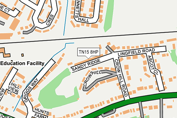 TN15 8HP map - OS OpenMap – Local (Ordnance Survey)