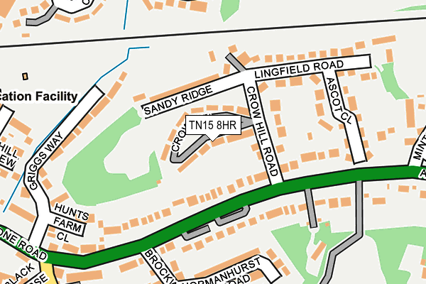 TN15 8HR map - OS OpenMap – Local (Ordnance Survey)