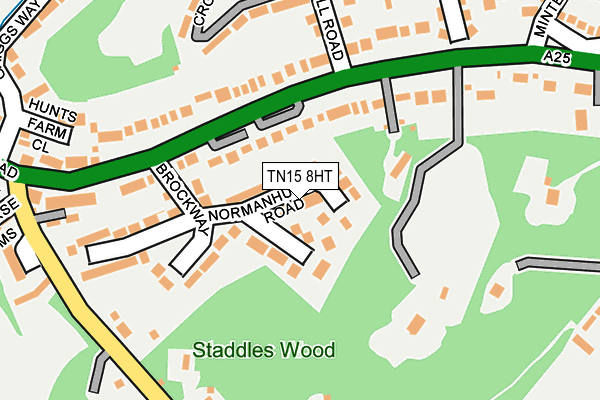 TN15 8HT map - OS OpenMap – Local (Ordnance Survey)