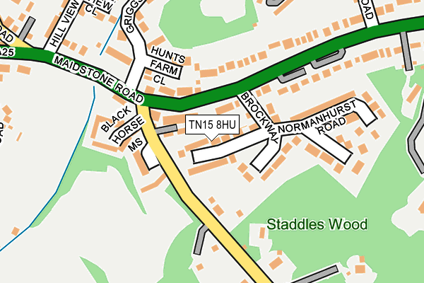 TN15 8HU map - OS OpenMap – Local (Ordnance Survey)