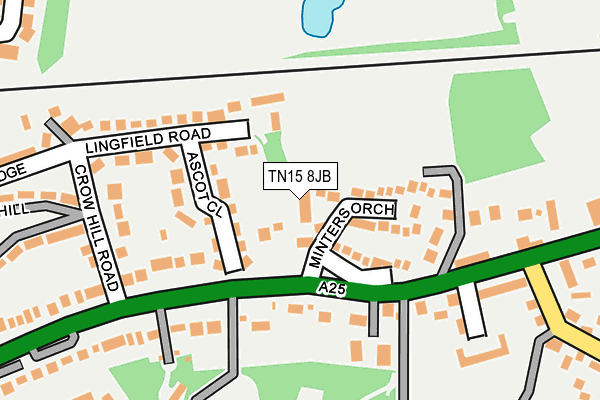 TN15 8JB map - OS OpenMap – Local (Ordnance Survey)
