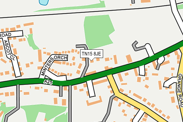 TN15 8JE map - OS OpenMap – Local (Ordnance Survey)