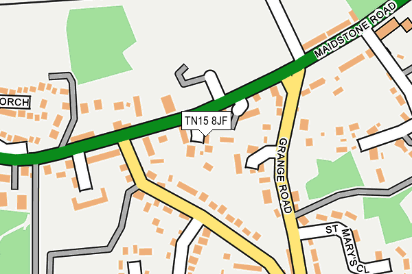 TN15 8JF map - OS OpenMap – Local (Ordnance Survey)