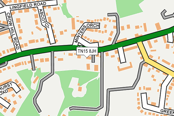TN15 8JH map - OS OpenMap – Local (Ordnance Survey)