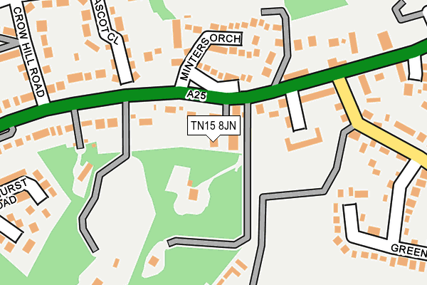 TN15 8JN map - OS OpenMap – Local (Ordnance Survey)