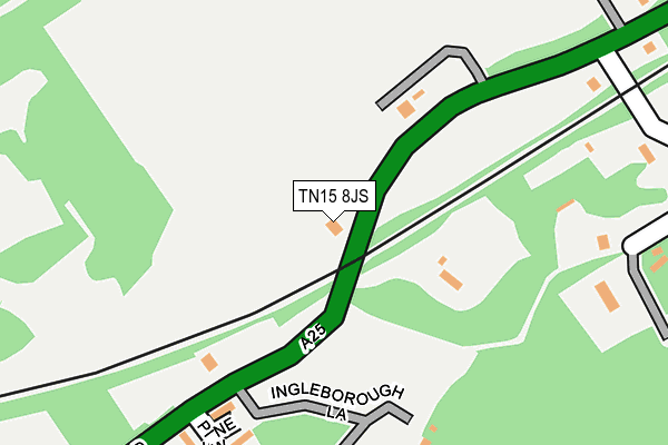 TN15 8JS map - OS OpenMap – Local (Ordnance Survey)