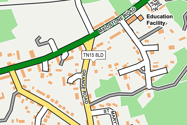 TN15 8LD map - OS OpenMap – Local (Ordnance Survey)