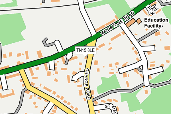 TN15 8LE map - OS OpenMap – Local (Ordnance Survey)