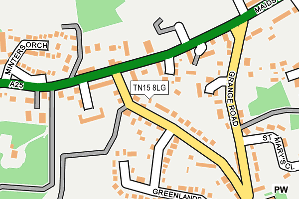 TN15 8LG map - OS OpenMap – Local (Ordnance Survey)