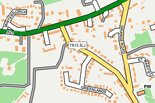 TN15 8LJ map - OS OpenMap – Local (Ordnance Survey)