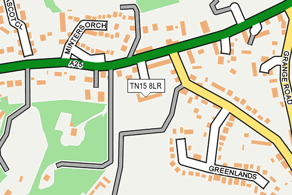 TN15 8LR map - OS OpenMap – Local (Ordnance Survey)