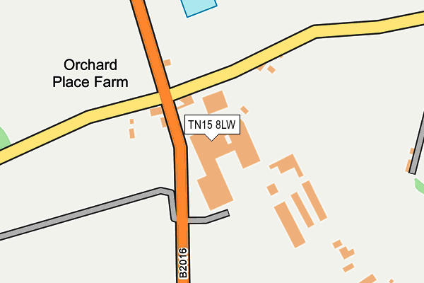 TN15 8LW map - OS OpenMap – Local (Ordnance Survey)