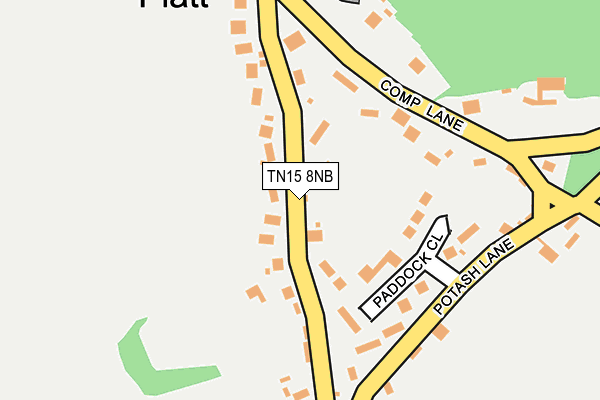 TN15 8NB map - OS OpenMap – Local (Ordnance Survey)