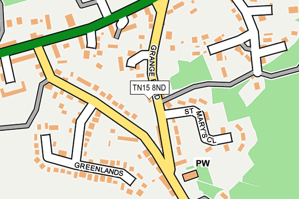 TN15 8ND map - OS OpenMap – Local (Ordnance Survey)
