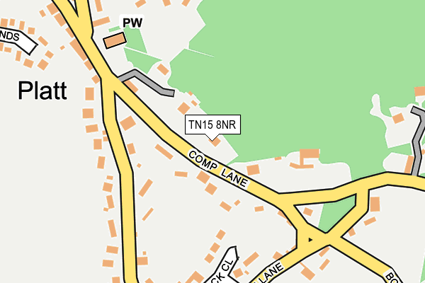 TN15 8NR map - OS OpenMap – Local (Ordnance Survey)
