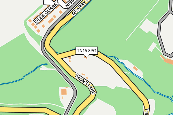 TN15 8PG map - OS OpenMap – Local (Ordnance Survey)