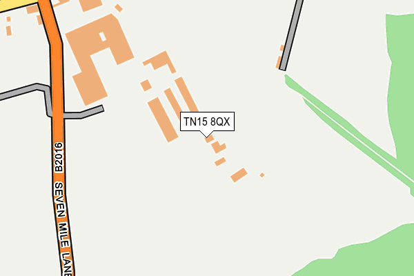 TN15 8QX map - OS OpenMap – Local (Ordnance Survey)