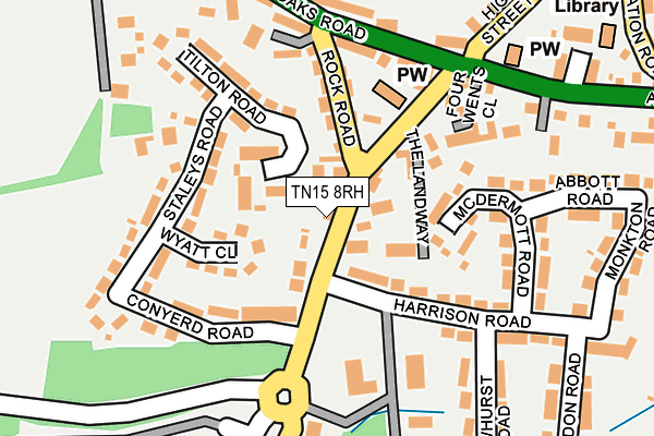 TN15 8RH map - OS OpenMap – Local (Ordnance Survey)